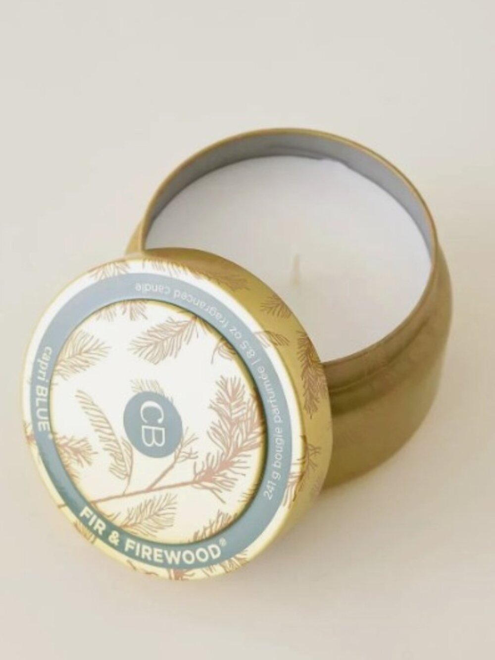 NEW Capri Blue Woody Fir & Firewood Candle 8.5 oz.